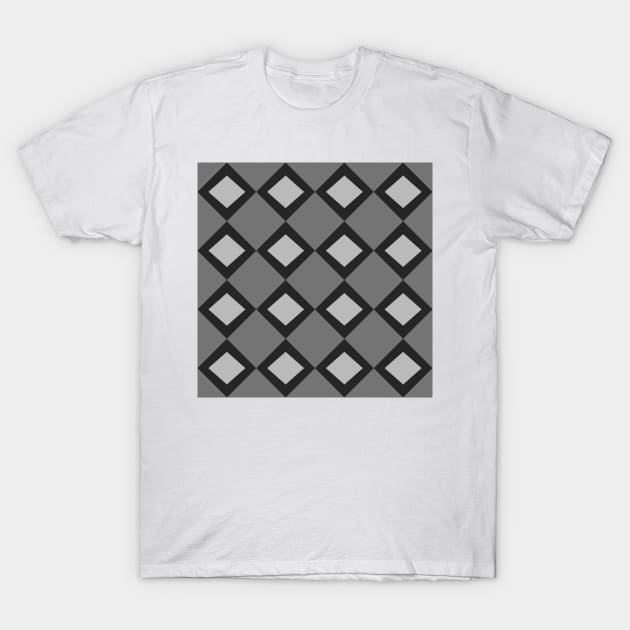 pop art diamonds pattern T-Shirt by pauloneill-art